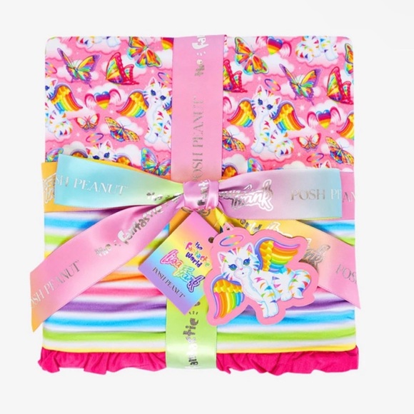 Posh Peanut Accessories - Posh Peanut Lisa Frank Angel Kitty Ruffled Luxette Patoo